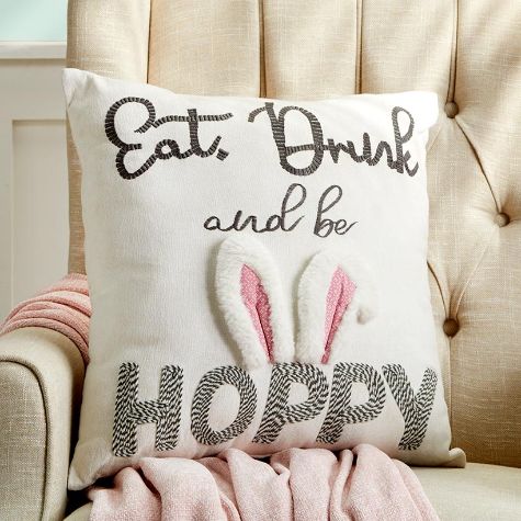Novelty Easter Decorative Pillows - Be Hoppy