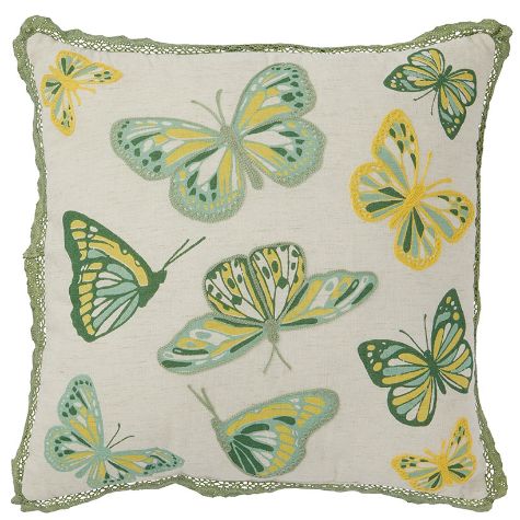 Butterfly Floral Accent Pillows - Butterflies