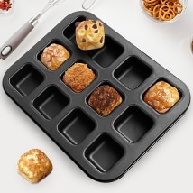 12-Cavity Square Muffin Pan