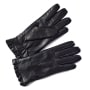 Fleece-Lined Leather Gloves - Ruffle Small