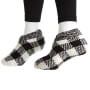 Buffalo Plaid Sherpa Lined Slipper Sock