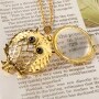 Magnifying Glass Owl Necklace