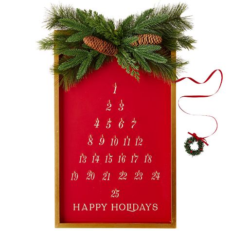 Hanging Holiday Countdown Calendar