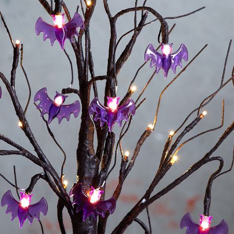 Lighted Tree - Bats