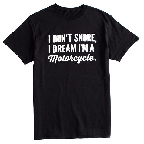 Men's Humorous T-Shirts - I Don't Snore L