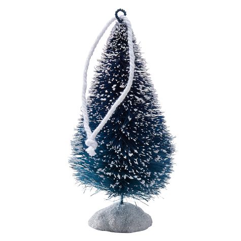 Sets of 2 Bottlebrush Tree Ornaments - Blue
