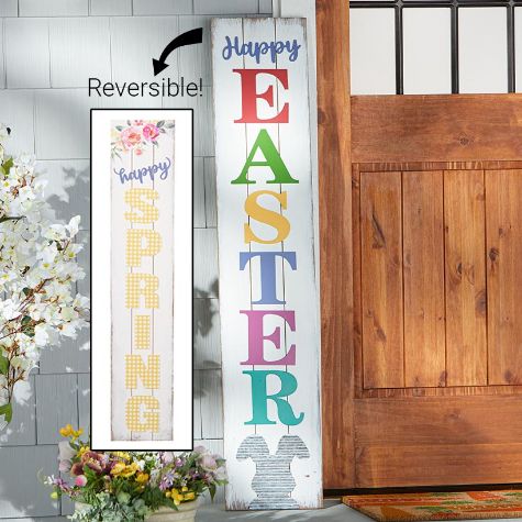 Reversible Spring/Easter Porch Leaner