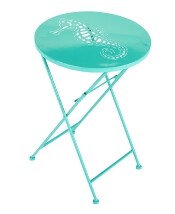 Foldable Metal Icon Tables or Chairs - Seahorse Table