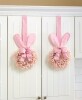Bunny Cabinet Wreaths or Figures - Pink Wreath