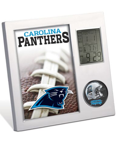 NFL Digital Desk Clocks - Panthers