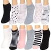12-Pk. Women's Low-Cut Socks - Dots