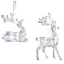 Set of 2 Acrylic Deer Ornaments