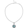 Flower Turquoise Necklace with Chain