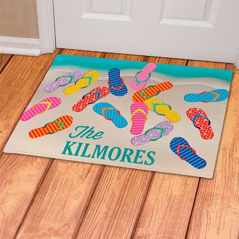 Personalized Flip-Flop Decor Collection - 18 x 24 Doormat