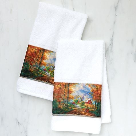Fall Memories Bath Collection - Set of 2 Hand Towels