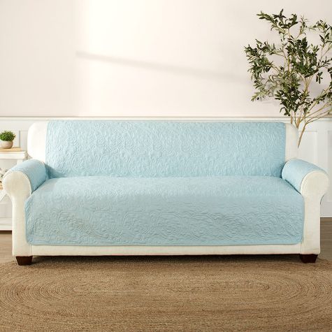 Blue Paisley Furniture Covers - Sofa