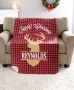 Personalized Sherpa Christmas Throws