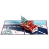 3-D Pop-Up Holiday Greeting Cards - Red Truck