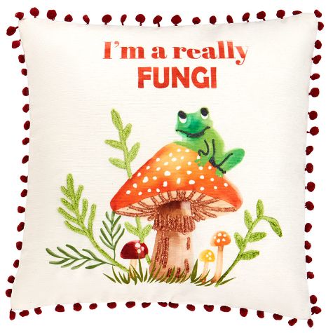 Mushroom Garden Accent Pillows - Really Fungi