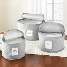 Quilted Plate Storage Bags