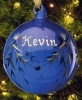 Personalized Glass Birthstone Ornaments - September