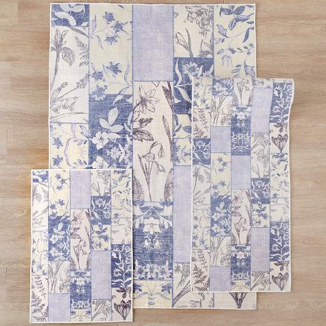 Floral Patch Machine Washable Rugs