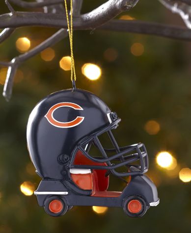NFL Helmet Cart Ornaments - Bears