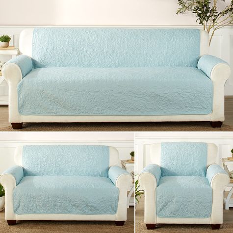 Blue Paisley Furniture Covers