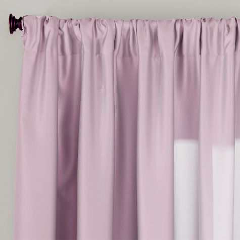 Ashlyn Ruched Window Collection - Mauve 63"