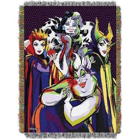 Licensed Tapestry Throws - Disney Villans