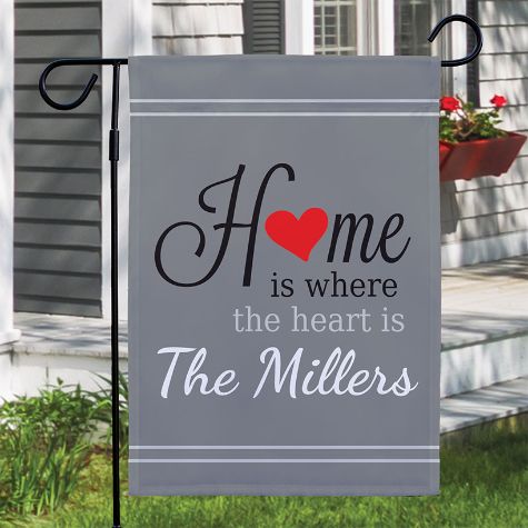 Personalized Home is Where The Heart is Collection - Garden Flag