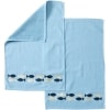School of Fish Bath Collection - Set of 2 Hand Towels