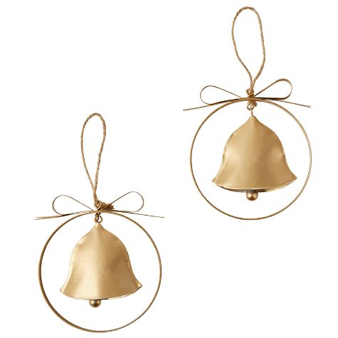 Sets of 2 Hanging Ornaments - Yellow