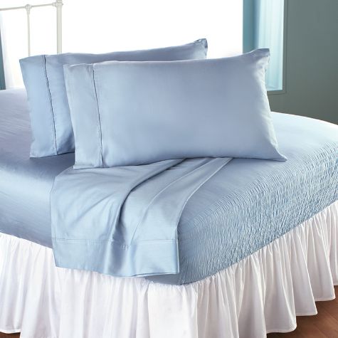 Cooling DuPont Bed Tite™ Sheet Sets - Light Blue Twin