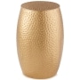 Hammered Metal Accent Stools - Gold