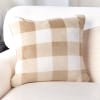 Buffalo Plaid Plush Accent Pillow - Linen