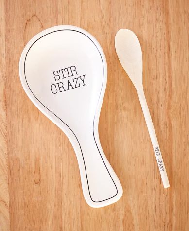 Whimsical Spoon Rest with Spoon - Stir Crazy