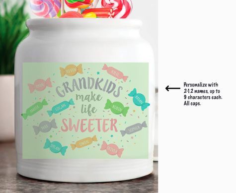 Grandkids' Personalized Cookie Jars