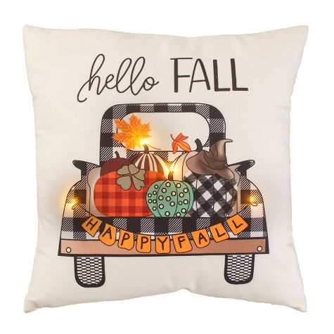 16" Lighted Harvest Accent Pillows