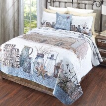 Barn Home Quilted Bedding Ensemble