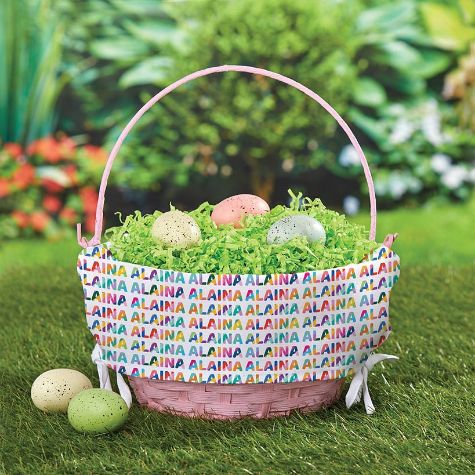 Personalized Easter Baskets - Pink