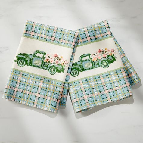 Plaid Spring Truck Bath Collection