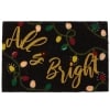 Christmas LED-Lighted Coir Doormats - All is Bright