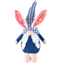 Blue and White Plaid Easter Collection - Larry the Gnome