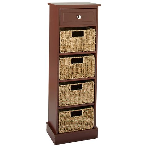 Cabinets with 4 Seagrass Baskets