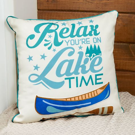 Lake House Accent Pillows - Lake Time