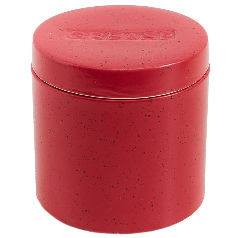 Grease Saver Container with Strainer - Red