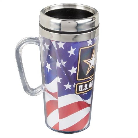 14-Oz. Military Insulated Travel Mugs - Army
