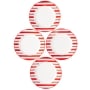 Candy Cane Serving Collection - Set of 4 Dessert Plates