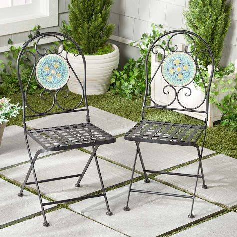 Mosaic Bistro Table or Set of 2 Chairs